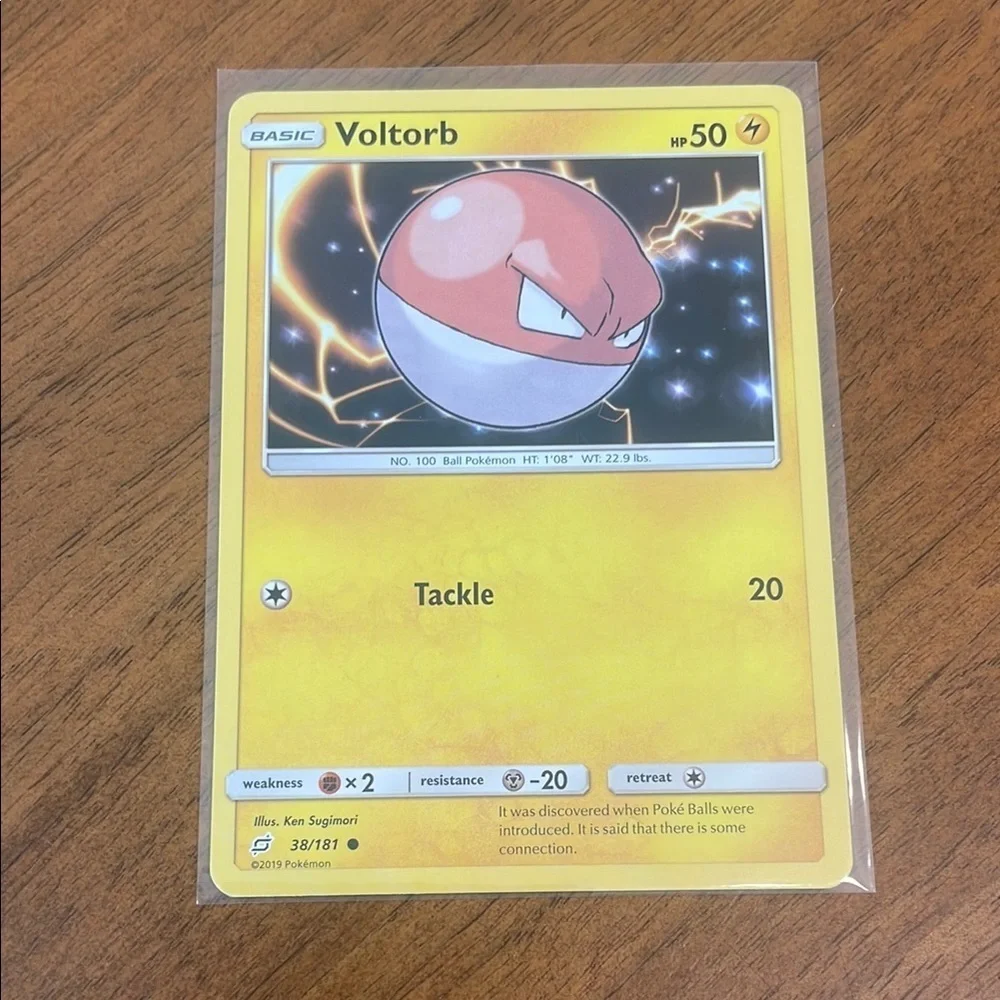 Vintage Pokemon Voltorb Card - TEAM UP